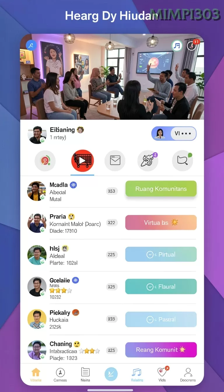 Cuplikan layar MIOTOTO — menu navigasi